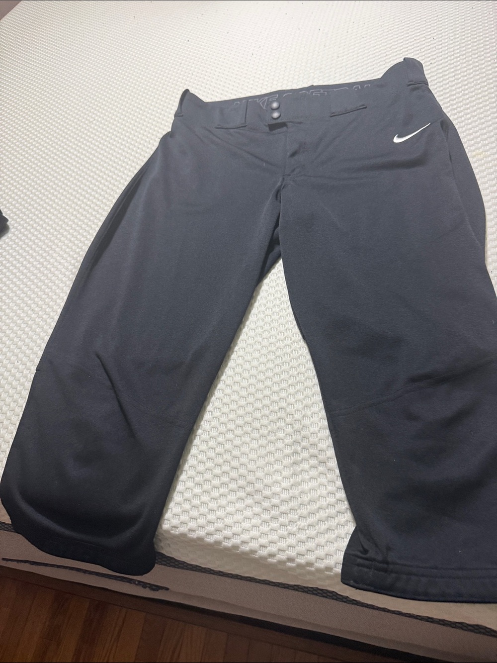 Nike Black softball pants with White Swoosh